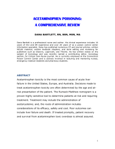 (Acetaminophen) in products with and without opioid: an analysis