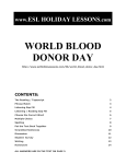 World Blood Donor Day