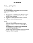 Development Manager Job Specification