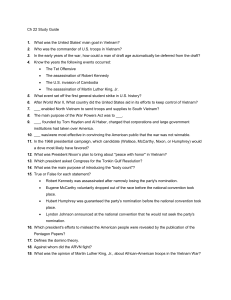 Ch 22 Study Guide What was the United States` main goal in
