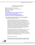 7th Grade Aquatic Biomes Lesson Plan