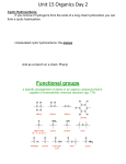 Unit 15 Organics Day 2 Cyclic Hydrocarbons: If you remove 2