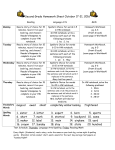 Second Grade Homework Sheet October 17