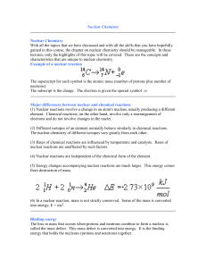 Nuclear Chemistry