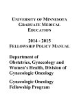 Table of Contents - Department of Obstetrics, Gynecology and