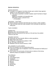 Species Interactions and Co