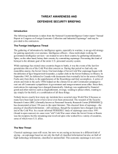Threat Awareness and Defense Sec Briefing 51.00