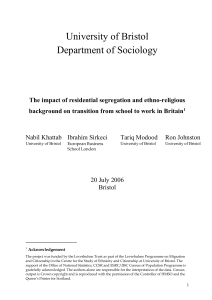 Ethnic differences in school-to-work transition in England and Wales