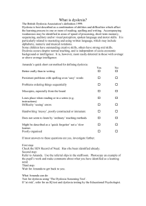 Supporting pupils with dyslexia in mainstream classrooms