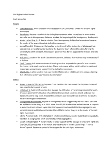 Civil Rights Packet Review