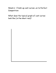 Week 6 – Finish up cost curves…on to Perfect Competition