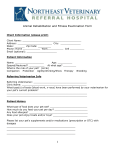 Physical Rehabilitation and Fitness Examination Form