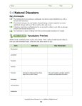 Name Class Date 9.4 Natural Disasters Key Concepts The shaking