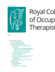 Study day 03/10/14 - College of Occupational Therapists