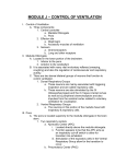 MODULE J – CONTROL OF VENTILATION