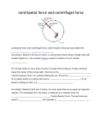 centripetal force and centrifugal force