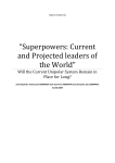 “Superpowers: Current and Projected leaders of the World”