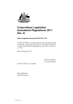 Corporations Amendment Regulations 2011 (No. )