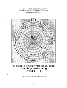 The principals of new gravitational and energy system