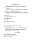 Key Concepts for Exam #2