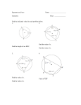 Angles of Circles Worksheet