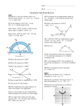 Geometry Fall Final Review