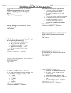 ReadingQuizUnit7Part123 - AP Environmental Science