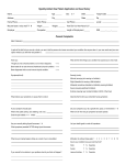 Hypothyroidism New Patient Application and Case History