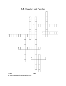 Cell- Structure and Function