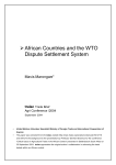 African Countries and the WTO Dispute Settlement System Mavis