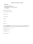 Operations with Whole Numbers