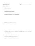 Anatomy/Physiology Name Chapter 6 Review What is osteology