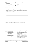 Skills Worksheet