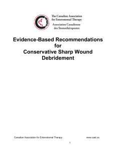 Evidence-Based Recommendations for Conservative Sharp Wound
