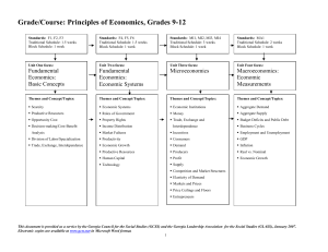 Step A: Course Planning Map—Grade/Course
