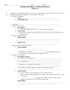 Evolution By Means of Natural Selection (Chapter