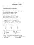 BASIC CHEMISTRY REVIEW