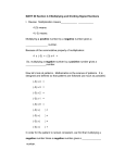 MATH 60 Section 2.3 Multiplying and Dividing Signed Numbers