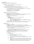 Unit 8: Biodiversity Content Outline: Animal Kingdom – Invertebrates