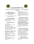 Lewisville LIONS News - Lewisville Lions Club