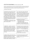 EFFECTIVE REASONING NOTETAKING RESPONSE SHEET XV