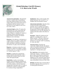 Global Relations Unit III Glossary