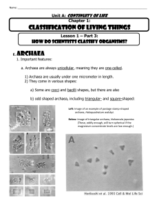 Part 3 (Archaea - Updates Book)