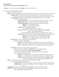 Unit 8: Biodiversity Content Outline: Basic Anatomy and Physiology