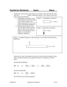 Equilibrium Workbook