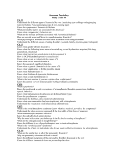 Abnormal Psychology