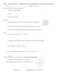 Unit Six Algebra I Practice Test Graphing Linear Equations