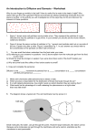 An Introduction to Diffusion and Osmosis