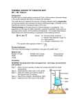 Thermal Energy of Paraffin Wax