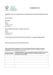 Complaints Form